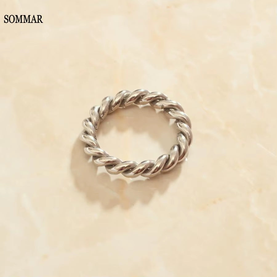 Xmas Gift Gold Plated /Stainless_Steel Color Size 6 7 8 Maiden Knuckle Rings Circular Prices in Euros Engagement Jewelry